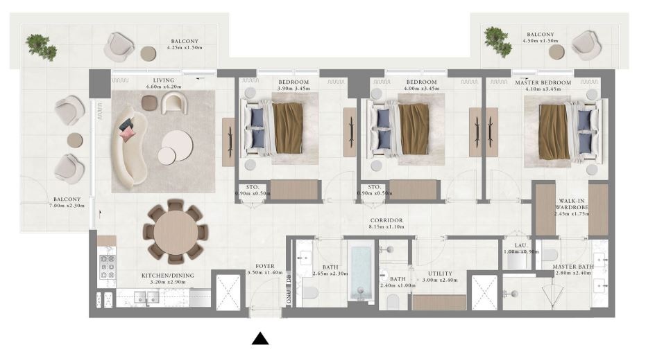 3bhk Type A