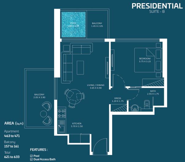 Oasiz Presidential Suite B