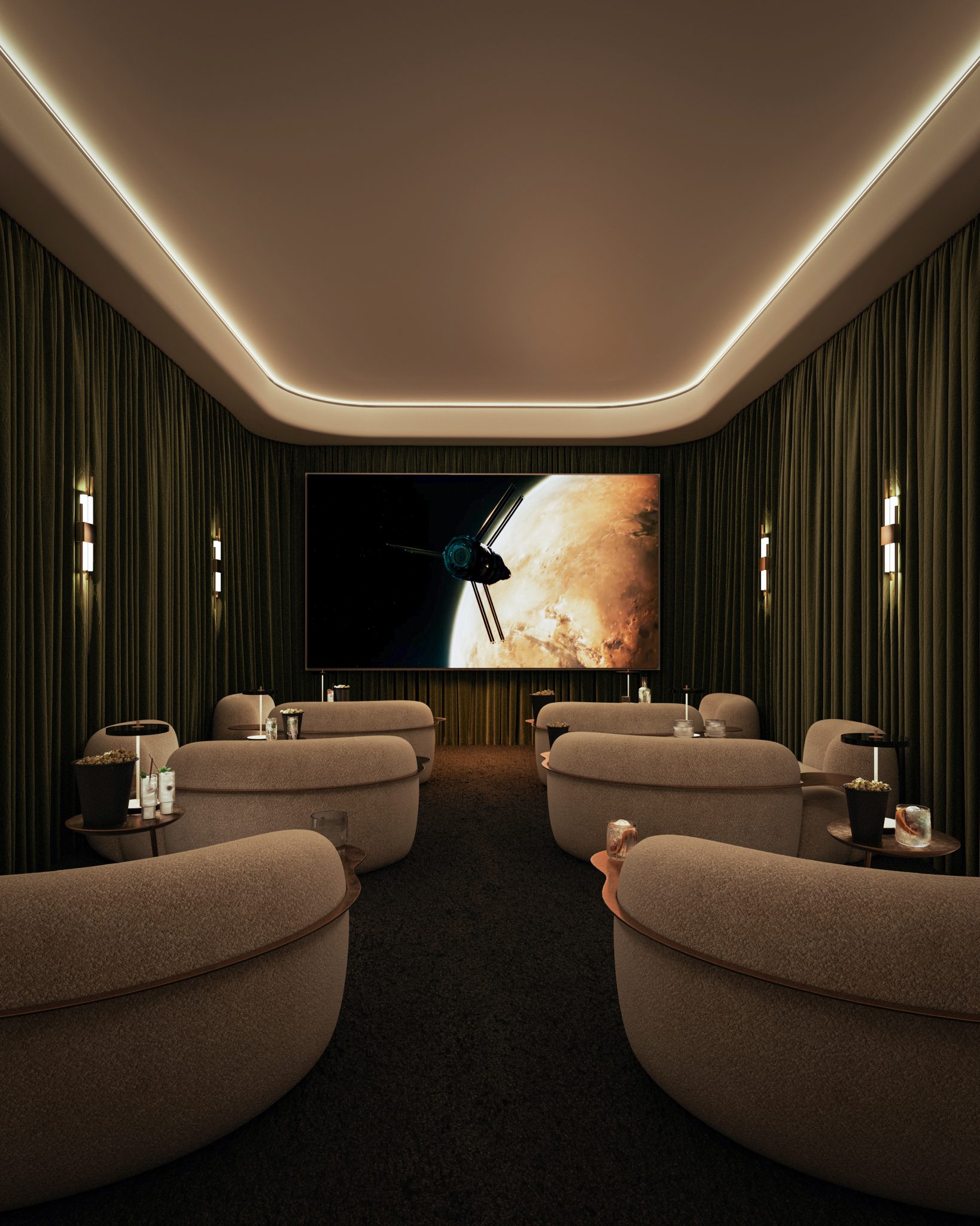 Ocean House by Ellington - cinema room